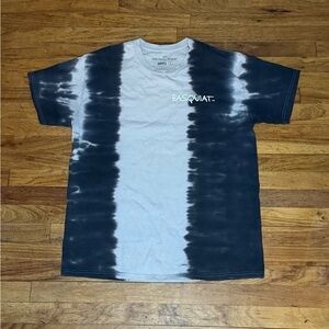 Black and White Tie-Dye Men's Shirt